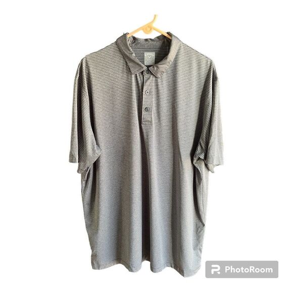 Men’s Gray Striped Callaway Golf Polo Size XXL - Picture 1 of 4